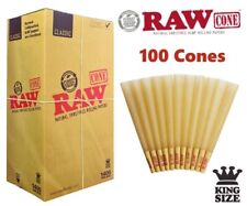 Authentic Raw Classic King Size Wfilter Tip Pre-rolled Cones 100 Pack Us