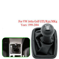 5 Speed Gear Shift Knob Gaiter Boot Cover For Vw Jetta Golf Mk4 Gti R32 99-04