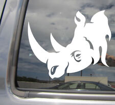Tribal Rhinoceros Rhino Head 3 - Car Bumper Window Vinyl Decal Sticker 01454