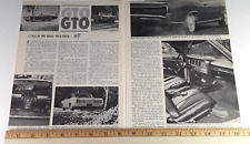 1966 Pontiac Gto Tri-power Vs. 4 Barrell Original Article