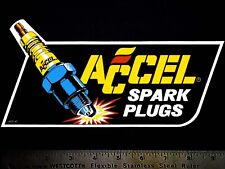 Accel Spark Plugs - Original Vintage 1960s 70s Racing Decalsticker - 9.25