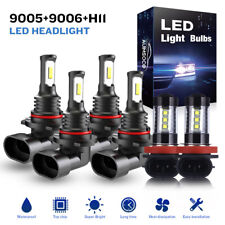 Led Headlight High Low Beam Fog Light 6000k For 2006-2012 Honda Accord Bulbs Kit