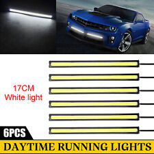 12v Led Strip Drl Daytime Running Lights Fog Cob Car Lamp Driving White Us
