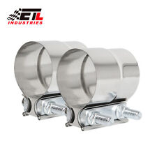2x3 Lap Joint Exhaust Band Clamp Stainless Steel For Exhaust Pipe Muffler
