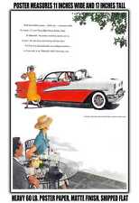 11x17 Poster - 1955 Oldsmobile Ninety Eight Deluxe Holiday Sedan