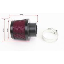 2fastmoto Pod Air Filter 25mm Round Black Body With Red Foam Filter 25-38015
