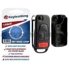 New Replacement Keyless Entry Remote Flip Key Fob Control Case Pad Shell