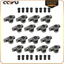 Stainless Steel Roller Rocker Arms Stud For Chevy Sbc 350 400 1.6 Ratio 38