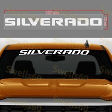 X1 For Chevrolet Silverado Windshield Graphic Vinyl Decal Banner Sticker White