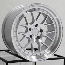 19x11 Aodhan Ds06 Ds6 5x114.3 15 Silver Machined Wheels Rims Set4 73.1