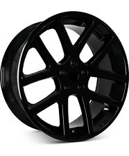 24 Inch Gloss Black Replica Srt Wheels Rims 5x139.7 5x5.5 Ram Dodge Str10