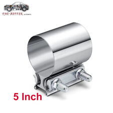 5 Inch Stainless Steel Butt Joint Band Exhaust Clamp Sleeve Coupler T304