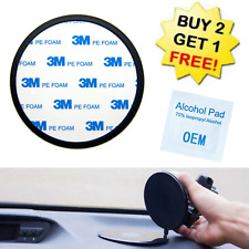 Console Dashboard 3m Stick-on For Suction Cup Mount Disc Base Plate 3 Inch 3