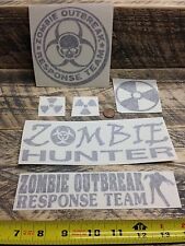 Zombie Decals 6 Sticker Vinyl Zombie Outbreak Response Team Zombie Hunter