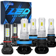 For Nissan Rogue Utility 2.5l 2008-2013 6000k Led Headlight Fog Light Bulbs Kit