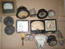 Lot Of 12 Vintage Gauges - D.c. Volts Boiler Amperes Milliamperes Steampunk