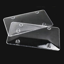 License Plates Shields 2 Pack Frame Covers Clear Bubble Protector For Us Plate