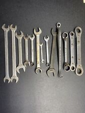 Snap On Wrench Lot Of 13 Sae Metric Wrenches Blue Point Usa