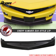 Fits 10-13 Chevrolet Camaro V6 Z28 Look Front Bumper Lip Spoiler Unpainted - Pu