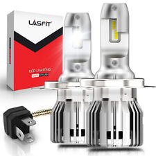 2x Lasfit Lcplus 9003 H4 Led Headlight Bulbs Kit High-low Beam 50w 6000k White