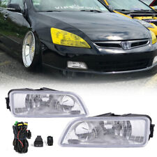 Fit For Honda Accord 2003-2007 4dr Front Bumper Driving Fog Light Lamp Wwiring