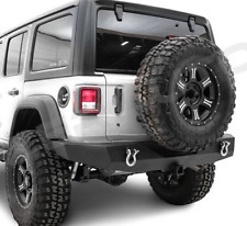 Rock Crawler Full Width Rear Bumper2 Hitchd-rings For 18-23 Jeep Wrangler Jl