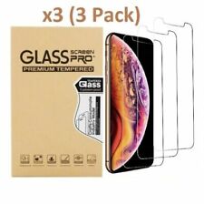 3-pack Iphone 6s 7 8 Plus X Xs Xr 11 Pro Max Tempered Glass Screen Protector Lot