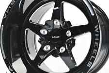 Vms Black Drag 5 Spoke V-star Rim Wheel 15x10 5x114.3 -25 Et 5x4.5 4.5 Bs