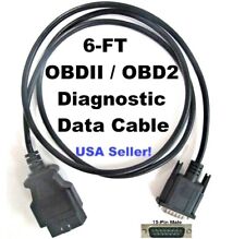 Obd2 Obdii Scanner Data Cable For Actron Trilingual Elite Autoscanner Pro Cp9690