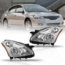 For 2010-2012 Nissan Altima Sedan Chrome Headlight Amber Corner Lamps Leftright