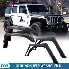 For 2018-2024 Jeep Wrangler Jl Jlu Frontrear Fender Flares Steel Offroad Parts