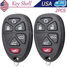 2 For Replacement Keyless Entry Remote Key Fob Shell Case 6 Button Pad Ouc60270