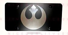 Laser Engraved Rebel Star Wars Stainless Steel Black Finished Vanity Front Plate