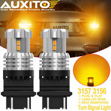 Auxito 3157 3156 Amber Yellow 12-led Turn Signal Parking Light Bulb Error Free