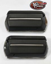 1972 Monte Carlo Front Armrest Bases Complete Also Includes Chrome Backing Plate