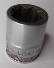 Craftsman Knurl 58 Double Square Socket 12 Drive 8 Point Usa Made S10