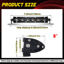 Led Light Bar 7 14 20 26 32 38 44 50 Spot Flood For Truck Jeep Offroad Driving
