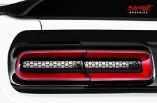 Outlined Honeycomb Taillight Overlay Decals Fits Dodge Challenger Sxtgtrtsrt