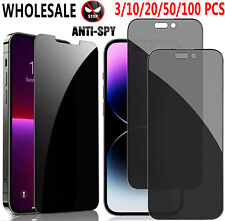 Wholesale Lot Iphone 15 14 13 12 Pro Max Privacy Anti-spy Glass Screen Protector