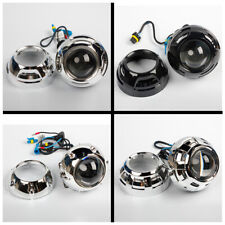Nhk Silver Black Shrouds 2.5 3.0 Ledxenon Projector Lens Headlight Retrofit