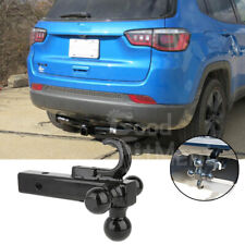 For Jeep Compass 2007-2021 2 Trailer Hitch Triple Ball Mount Receiver W Tow