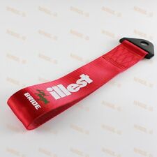 Red Car Tow Towing Strap For Jdm Bride Illest Racing Drift Rally Belt Hook X1