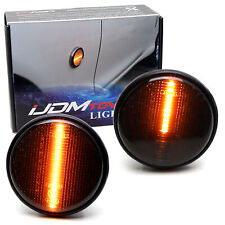 Jdm-spec Smoke Amber Led Sequential Blink Fender Signals W Wiring For Mx5 Miata