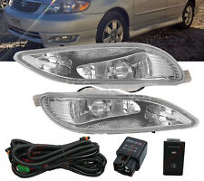 Us Pair Lhrh Fog Lights Lamp Kit For Toyota Corolla 2005-2008camry 2002-2004