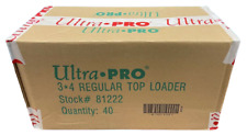 Ultra Pro Regular 3x4 Standard Top Loader 40 Packs - 25 Toploader 1000 Ct Case