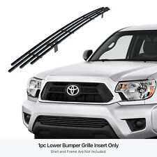 Fits 2012-2015 Toyota Tacoma Lower Bumper Stainless Black Billet Grille Insert