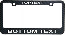 Personalized Custom Carbon Fiber Look Stainless Steel License Plate Frame