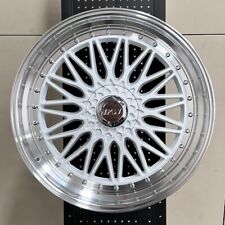 22 Euro Rs Style White Staggered Wheels Rims 22x910.5 5x112 5x114.3 Set Of 4