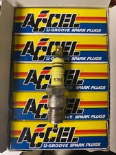 Accel 576s Spark Plugs 576s U-groove Short Header Spark Plugs -copper Core New