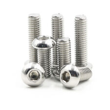 304 Stainless Steel Iso7380 Hex Socket Bolts Button Head Screw M2 M2.5 M3 M4 M5